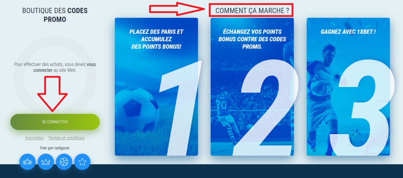 Explication de ce qu'est un code promo 1xBet et comment l'utiliser